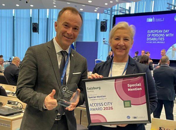 Bgm. Bernhard Auinger &amp; Stadträtin Andrea Brandner (c) Stadt SPÖ